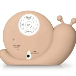 Alecto Slaaptrainer - Nachtlamp - Wekker Simon Beige