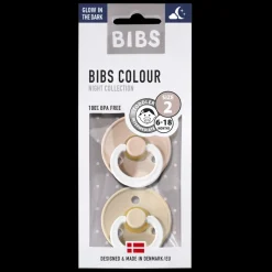 Bibs Fopspeen 2-Pack Night Maat 2 Vanilla - Blush