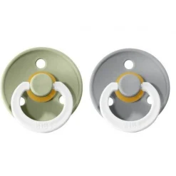 Bibs Fopspeen 2-Pack Night Maat 2 Sage - Cloud