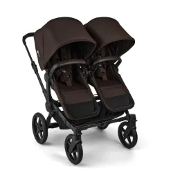Bugaboo Duo Kinderwagen Donkey 6 Compleet Black - Cocoa Brown