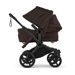 Bugaboo Duo Kinderwagen Donkey 6 Compleet Black - Cocoa Brown