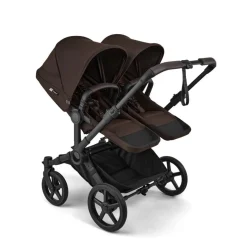 Bugaboo Duo Kinderwagen Donkey 6 Compleet Black - Cocoa Brown