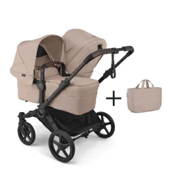 Bugaboo Duo Kinderwagen Donkey 6 Compleet Black - Desert Taupe Melange