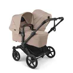 Bugaboo Duo Kinderwagen Donkey 6 Compleet Black - Desert Taupe Melange