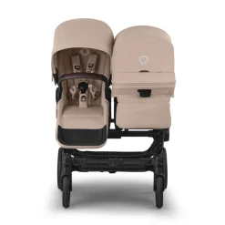 Bugaboo Duo Kinderwagen Donkey 6 Compleet Black - Desert Taupe Melange