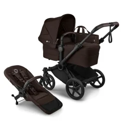 Bugaboo Mono Kinderwagen Donkey 6 Compleet Black - Cocoa Brown