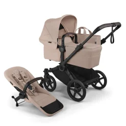Bugaboo Mono Kinderwagen Donkey 6 Compleet Black - Desert Taupe Melange