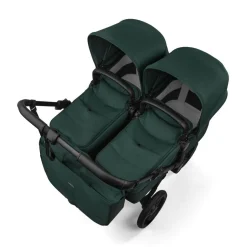 Bugaboo Tweeling Kinderwagen Donkey 6 Compleet Black - Fern Green