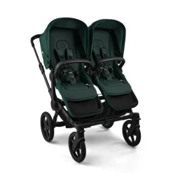 Bugaboo Tweeling Kinderwagen Donkey 6 Compleet Black - Fern Green