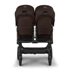 Bugaboo Tweeling Kinderwagen Donkey 6 Compleet Black - Cocoa Brown