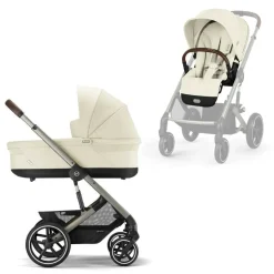 Cybex Balios S Lux Kinderwagen Compleet Seashell Beige - Taupe Frame