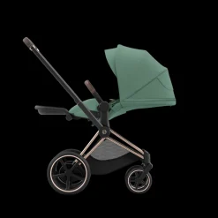 Cybex E-Priam Kinderwagen Compleet Leaf Green - Rosegold Frame