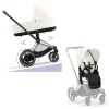 Cybex E-Priam Kinderwagen Compleet Off White - Rosegold Frame