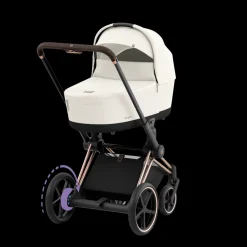 Cybex E-Priam Kinderwagen Compleet Off White - Rosegold Frame