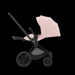 Cybex E-Priam Kinderwagen Compleet Peach Pink - Matt Black Frame