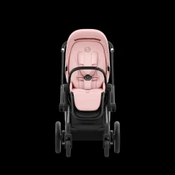 Cybex E-Priam Kinderwagen Compleet Peach Pink - Chrome Black Frame