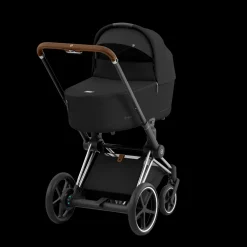 Cybex E-Priam Kinderwagen Compleet Sepia Black - Chrome Brown Frame
