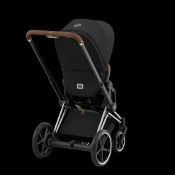 Cybex E-Priam Kinderwagen Compleet Sepia Black - Chrome Brown Frame