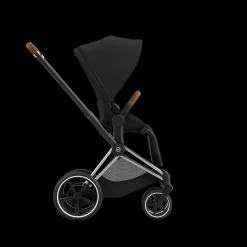 Cybex E-Priam Kinderwagen Compleet Sepia Black - Chrome Brown Frame
