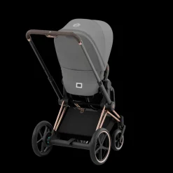 Cybex E-Priam Kinderwagen Compleet Mirage Grey - Rosegold Frame