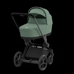 Cybex E-Priam Kinderwagen Compleet Leaf Green - Matt Black Frame