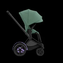 Cybex E-Priam Kinderwagen Compleet Leaf Green - Matt Black Frame