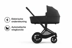 Cybex E-Priam Kinderwagen Compleet Sepia Black - Matt Black Frame