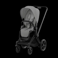 Cybex E-Priam Kinderwagen Compleet Mirage Grey - Matt Black Frame