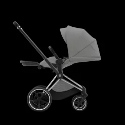 Cybex E-Priam Kinderwagen Compleet Mirage Grey - Chrome Black Frame