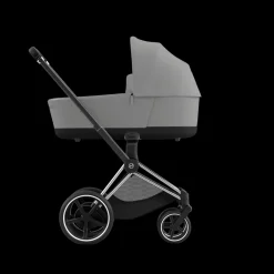 Cybex E-Priam Kinderwagen Compleet Mirage Grey - Chrome Black Frame