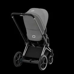 Cybex E-Priam Kinderwagen Compleet Mirage Grey - Chrome Black Frame