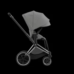 Cybex E-Priam Kinderwagen Compleet Mirage Grey - Chrome Black Frame
