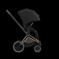 Cybex E-Priam Kinderwagen Compleet Sepia Black - Rosegold Frame