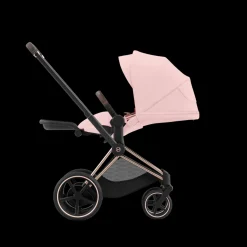 Cybex E-Priam Kinderwagen Compleet Peach Pink - Rosegold Frame