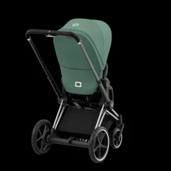 Cybex E-Priam Kinderwagen Compleet Leaf Green - Chrome Black Frame