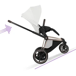 Cybex Kinderwagen e-Priam 5 Compleet Style Rosegold Frame