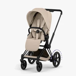 Cybex Kinderwagen e-Priam 5 Compleet Comfort Matt Black Frame - Cozy Beige