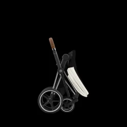 Cybex Priam Kinderwagen Compleet Off White - Chrome Brown Frame
