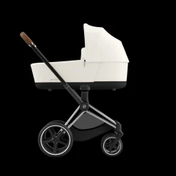 Cybex Priam Kinderwagen Compleet Off White - Chrome Brown Frame