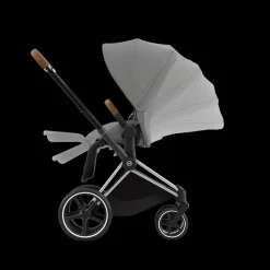 Cybex Priam Kinderwagen Compleet Mirage Grey - Chrome Brown Frame