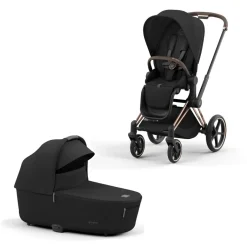 Cybex Priam Kinderwagen Compleet Sepia Black - Rosegold Frame