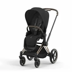 Cybex Priam Kinderwagen Compleet Sepia Black - Rosegold Frame