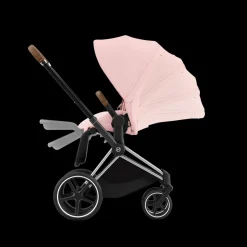 Cybex Priam Kinderwagen Compleet Peach Pink - Chrome Brown Frame