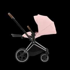 Cybex Priam Kinderwagen Compleet Peach Pink - Chrome Brown Frame