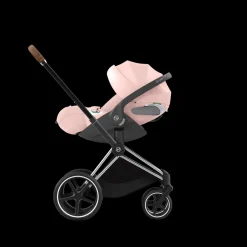 Cybex Priam Kinderwagen Compleet Peach Pink - Chrome Brown Frame