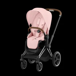 Cybex Priam Kinderwagen Compleet Peach Pink - Chrome Brown Frame
