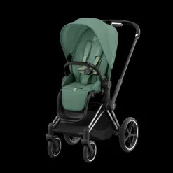 Cybex Priam Kinderwagen Compleet Leaf Green - Chrome Black Frame