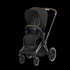 Cybex Priam Kinderwagen Compleet Sepia Black - Chrome Brown Frame