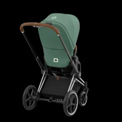 Cybex Priam Kinderwagen Compleet Leaf Green - Chrome Brown Frame