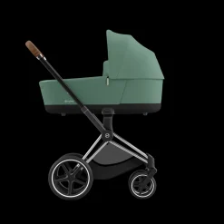 Cybex Priam Kinderwagen Compleet Leaf Green - Chrome Brown Frame
